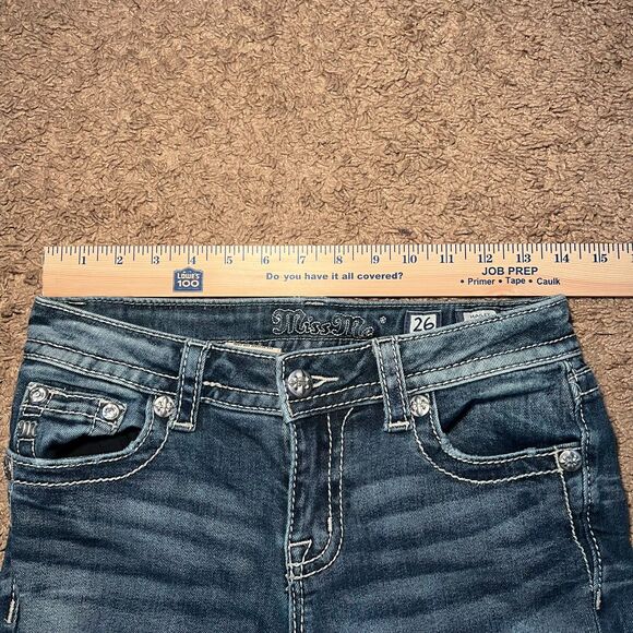 Miss Me Hailey Skinny Jeans Embellished Rhinestone Jeweled Womens Size 26 - Picture 7 of 7